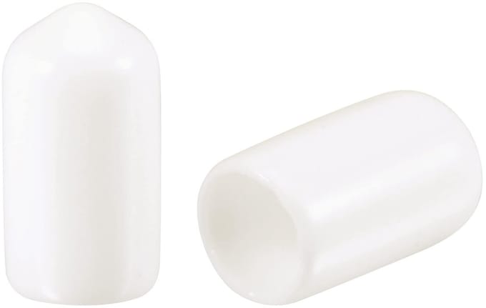 Dailygoods- Rubberende Eindkappen 100 Stuks - 8 mm ID - Draadbeschermers - Flexibele Afdekkingen - Stofbestendig - Zacht en Elastisch