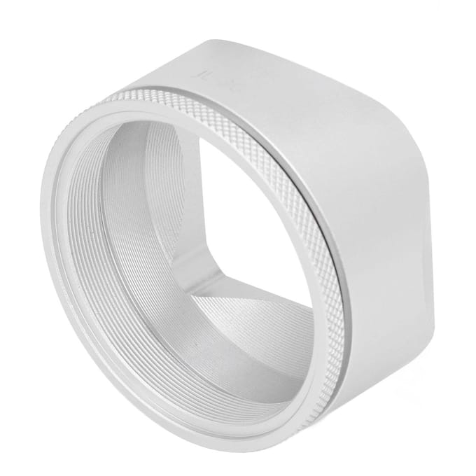 Vierkante Lenskap van Aluminiumlegering Camera Lenskap voor X100VI X100V Camera Extern Filter zilver