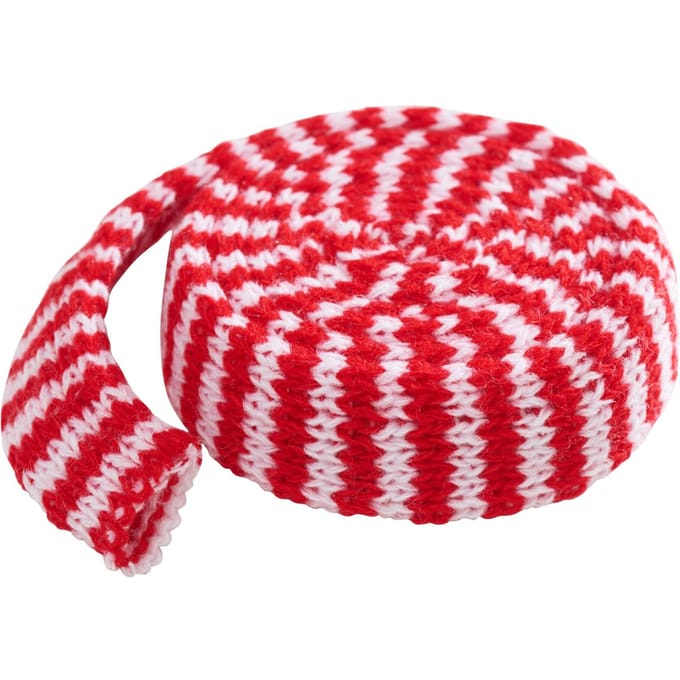 Breibuis, tweekleurig, 22 Naalden/Ø 3 cm - Rood/Wit