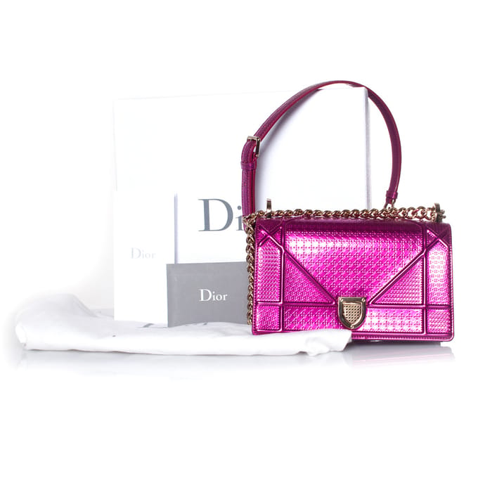 Christian Dior Metallic Diorama flaptas
