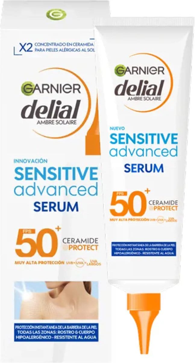 Lichaamsserum Garnier Sensitive Advanced Zonnebrandcrème SPF 50+ 125 ml