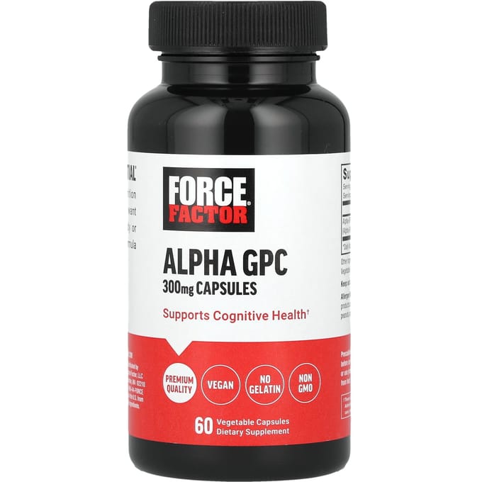 Alpha-GPC, 60 Gélules Végétales (300 mg par capsule)