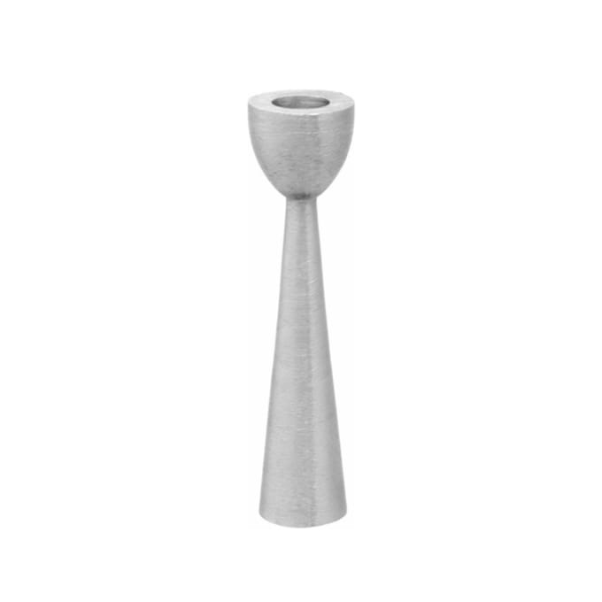 OttoSimon kaarsenhouder zilver modern interieur decoratie 17 cm.