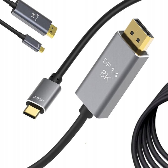 Hangzhou A Link Star Technology - DisplayPort Kabel - USB-C - 1.8m - 8K 60Hz