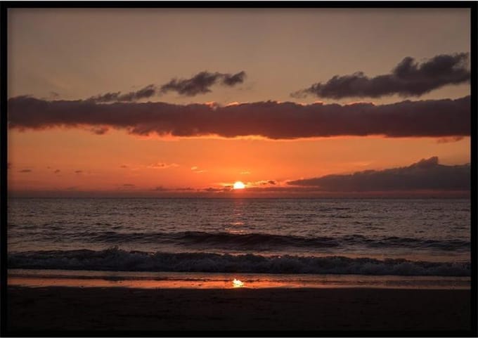 Poster Zonsondergang Texel - 30x40 cm - Natuur Poster - WALLLL