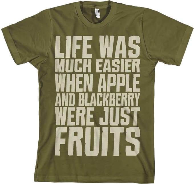 Hybris Life Was Easier... T-shirt olijfgroen