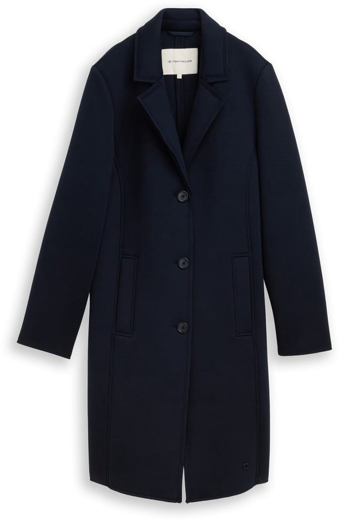 Tom Tailor - Scuba jas met steekzakken - Maat XS - sky captain blue