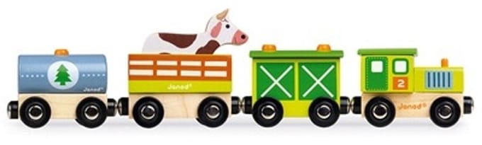 Janod - Story - Magnetische trein - Boerderij