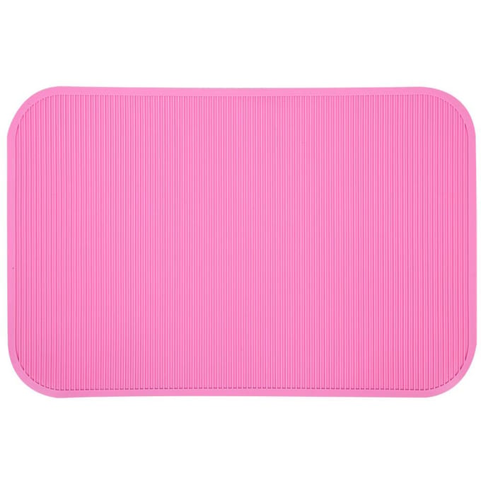 Antislip rubberen mat voor de verzorging van huisdieren, bad- en trainingstafel roze