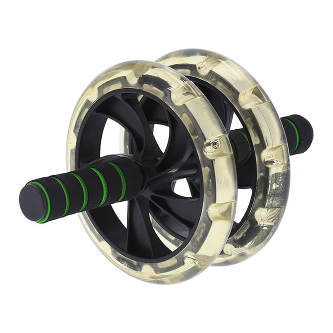 200mm Buikwiel Roller Antislip Dubbele Wielen Oefenroller voor Core Workout gray