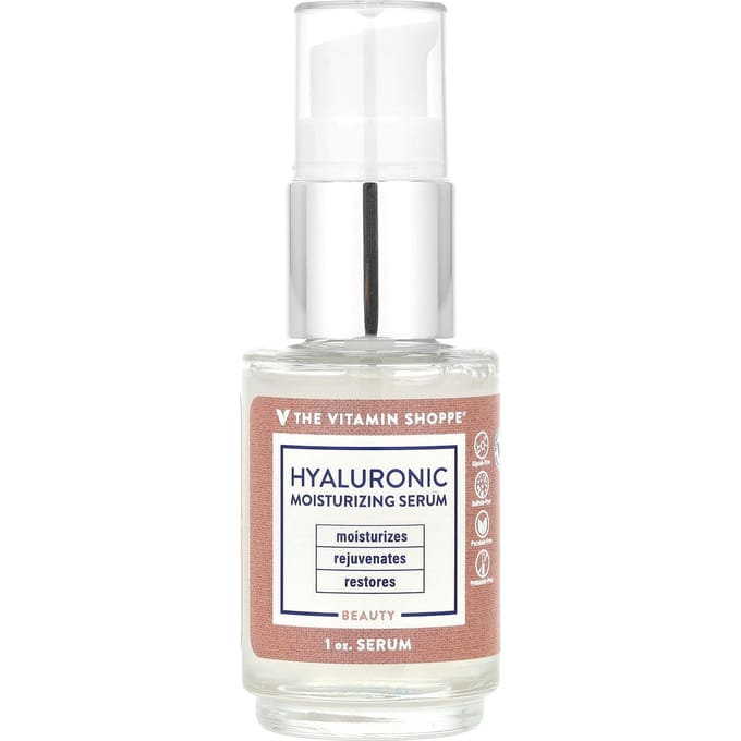 The Vitamin Shoppe, Hyaluronzuur Hydraterend Serum, 1 oz white