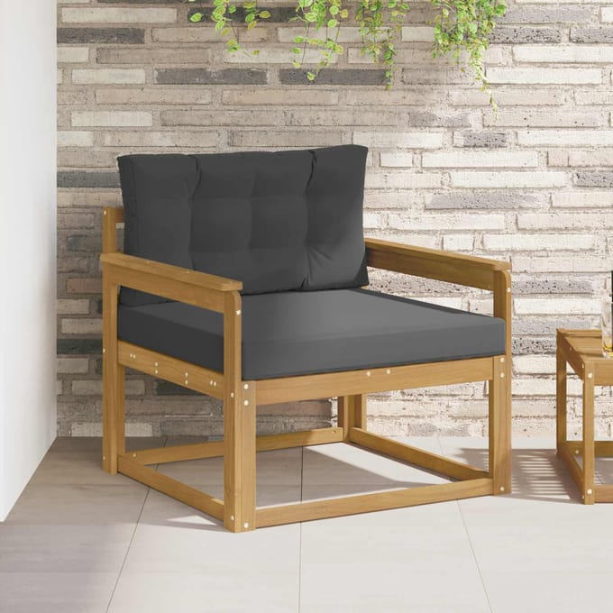 vidaXL - Buiten - Midden - Sofa - Polyester - Wit
