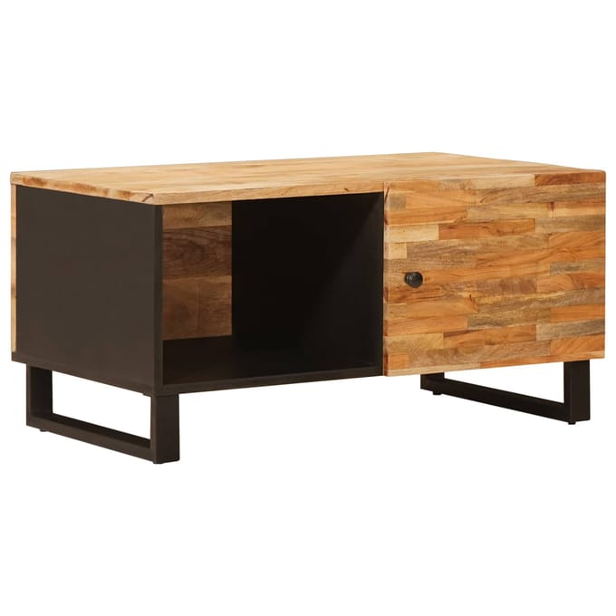 vidaXL - Salontafel - Bruin - 80 - x - 50 - x - 40 - cm - Massief - Mango - Hout