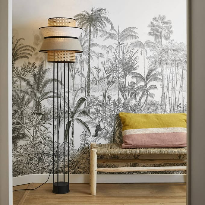 MARKET SET Singapore DBL vloerlamp, nude