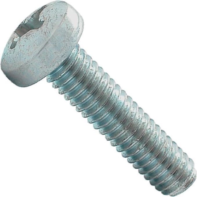 Metaalschroef met moer CK - RVS - M4 x 40 mm. 8 stuks. Ifix.