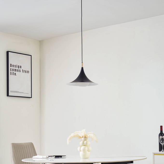 Lindby - hanglamp - 1licht - IJzer - H: 23 cm - G9 - zwart
