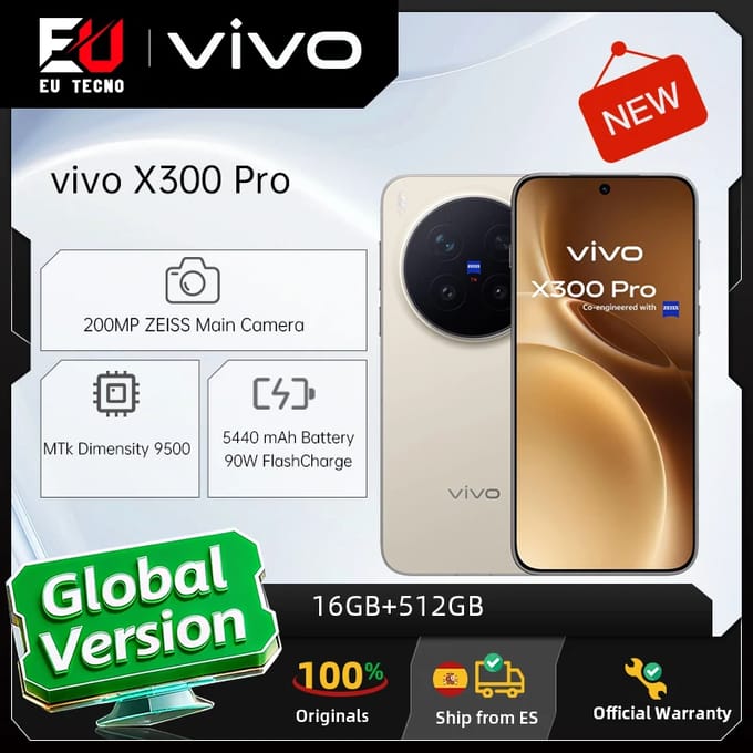 VIVO X300 Pro 512GB/16GB - Dune Brown