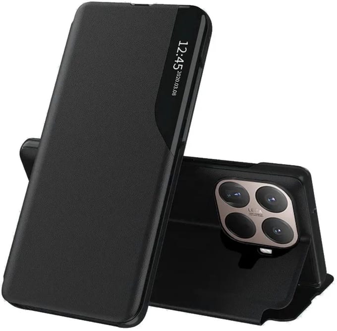 Hoesje geschikt voor Xiaomi 15T Pro - Techsuit eFold Book Case - Zwart