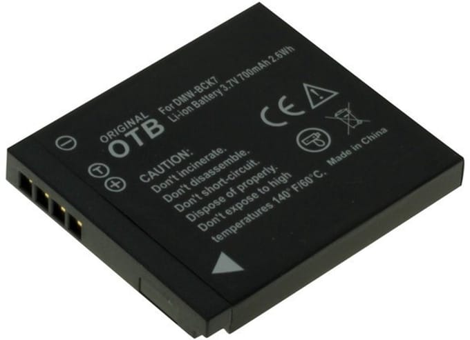 Huismerk Camera-accu DMW-BCK7 voor Panasonic