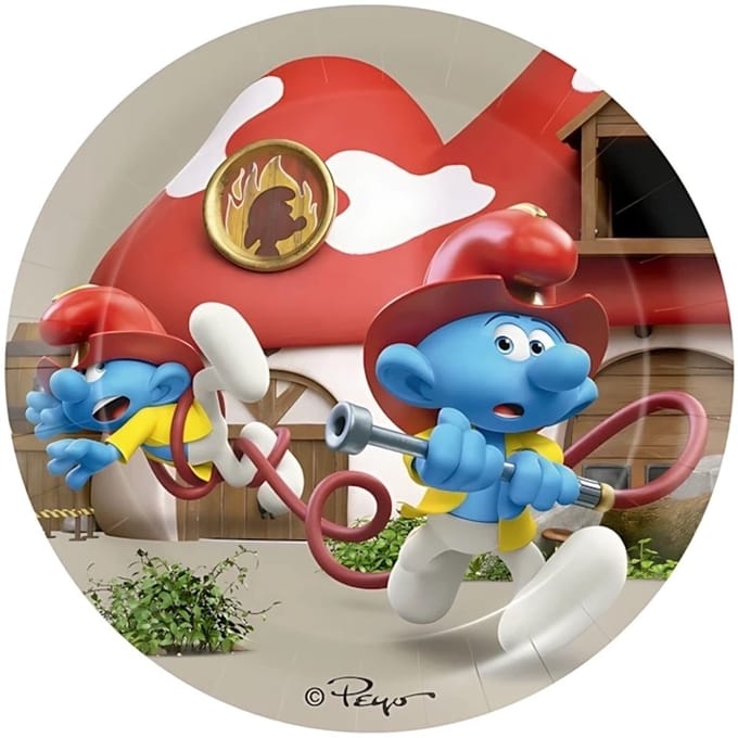 Smurfen Bordjes – 8 Stuks – 23 cm – Kinderfeest Servies