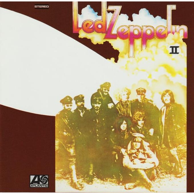 CD LED ZEPPELIN Led Zeppelin II 7567826332 Atlantic 1994 Duitsland Rock Gebruikt beige