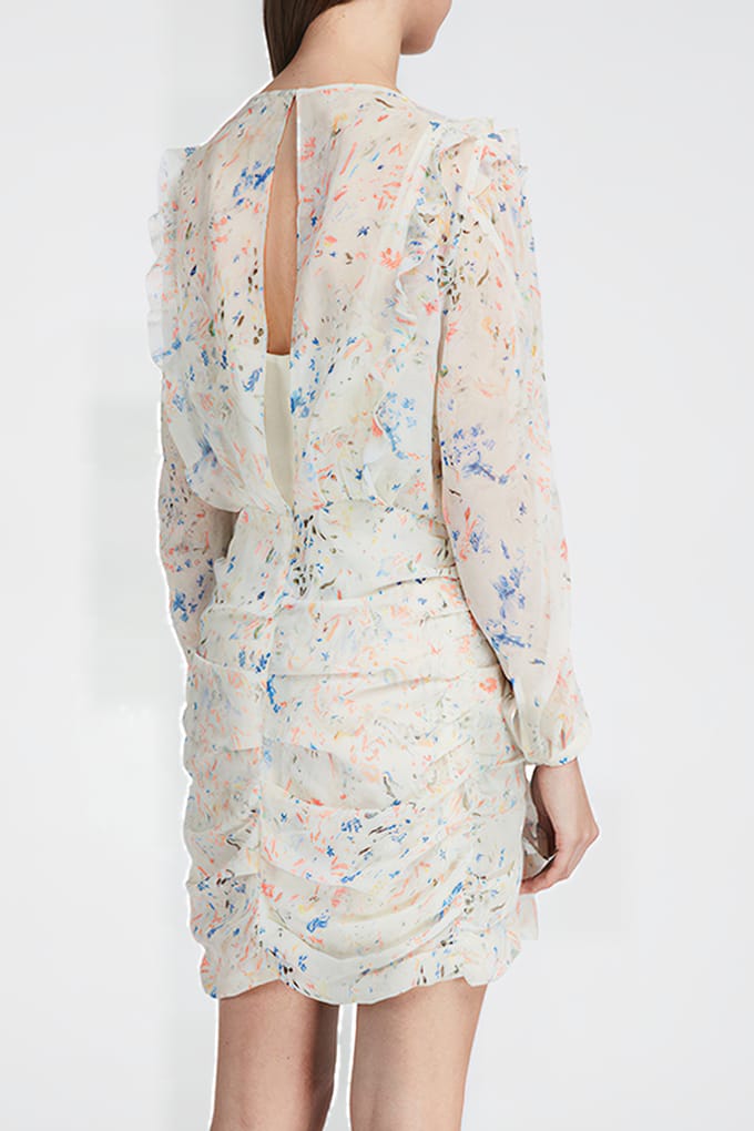 AllSaints Flint Juni Dress Chalk White Größe: 30 | Minikleider Outlet | Damen | Weiß