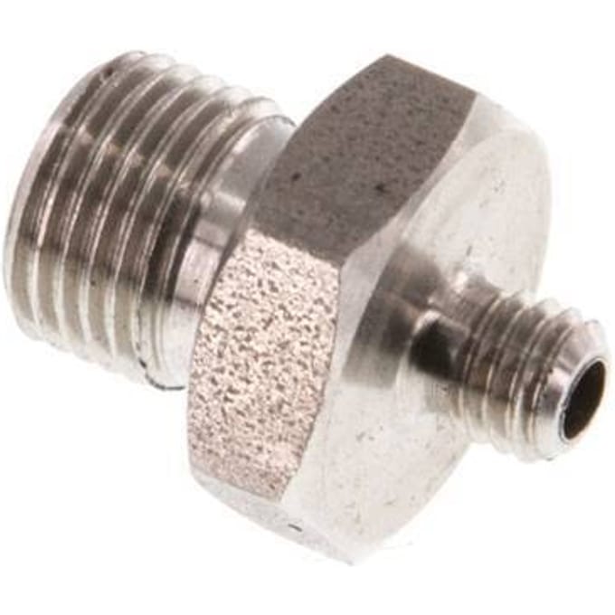 G 1/8'' x M5 RVS Borstnippel 40 Bar