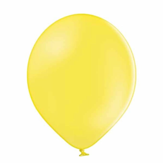 Standaard Ballonnen (30cm) - 006 Geel - 100 stuks