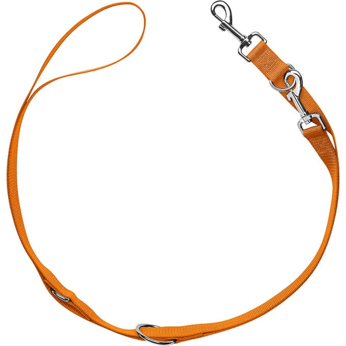 HUNTER Verstelbare Hondenlijn London Oranje 200cm lang, 10mm breed Hond