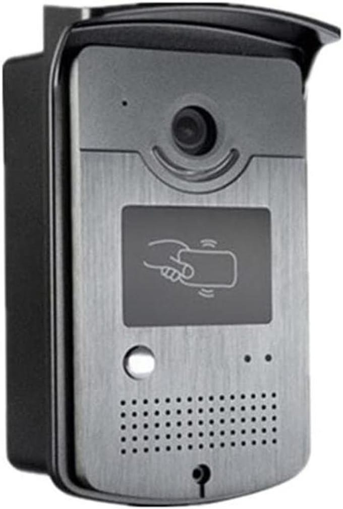 Videodeurbel Camera - Video Intercom - Thuisbeveiliging - Met RFID Ontgrendelen - 110° Kijkhoek - Zwart