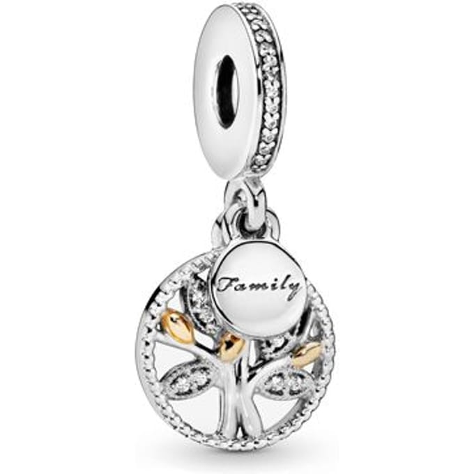 Pandora Charm Family Tree 791728CZ - Bedel - Zilver