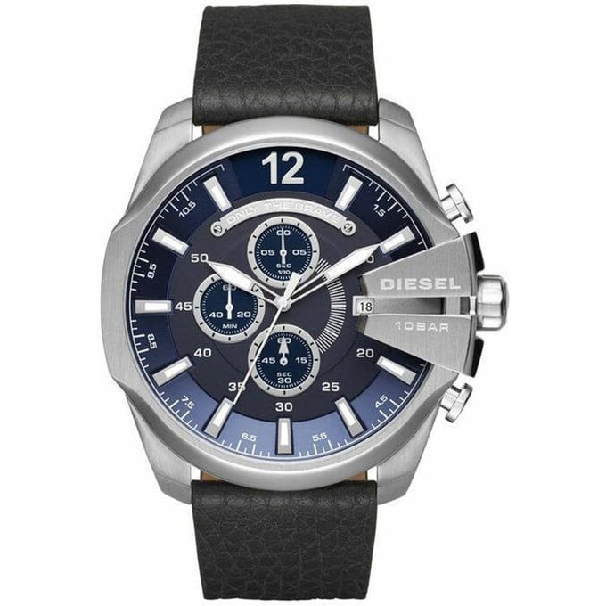 Diesel DZ4423 Mega Chief Navy Blue Dial Chronograaf Herenhorloge