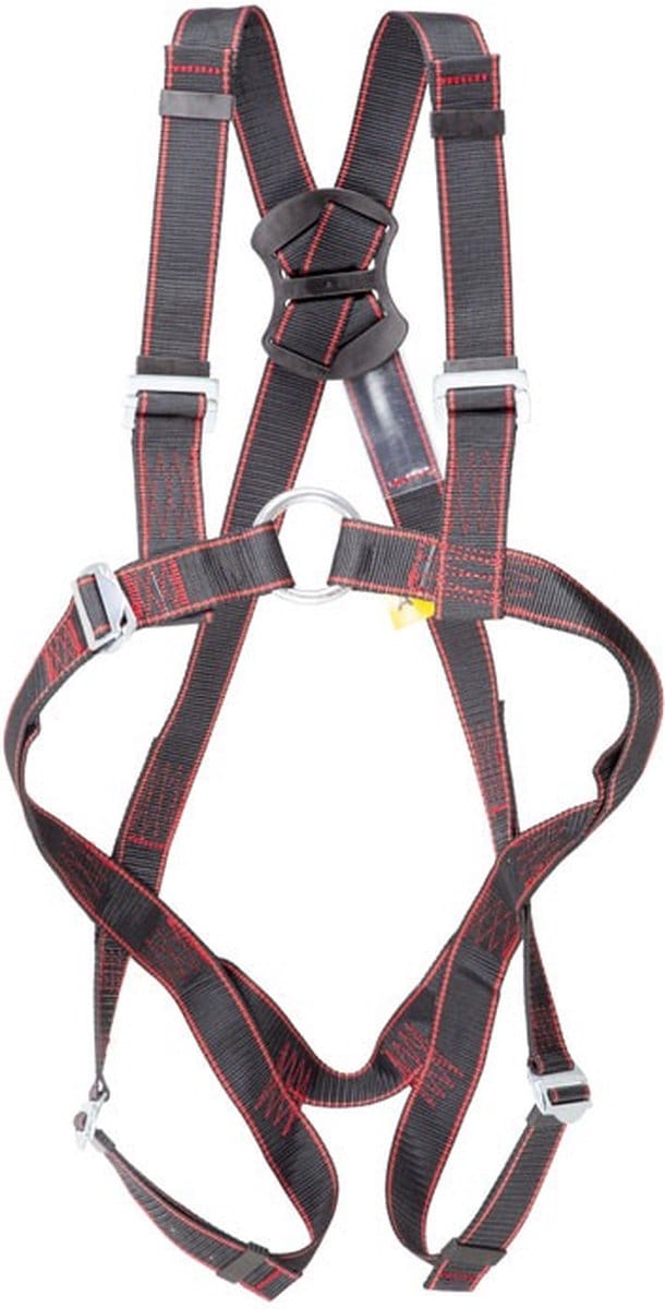 Veiligheidsharnas Lanex Basic EVO - Maat: M-XL - zwart/rood