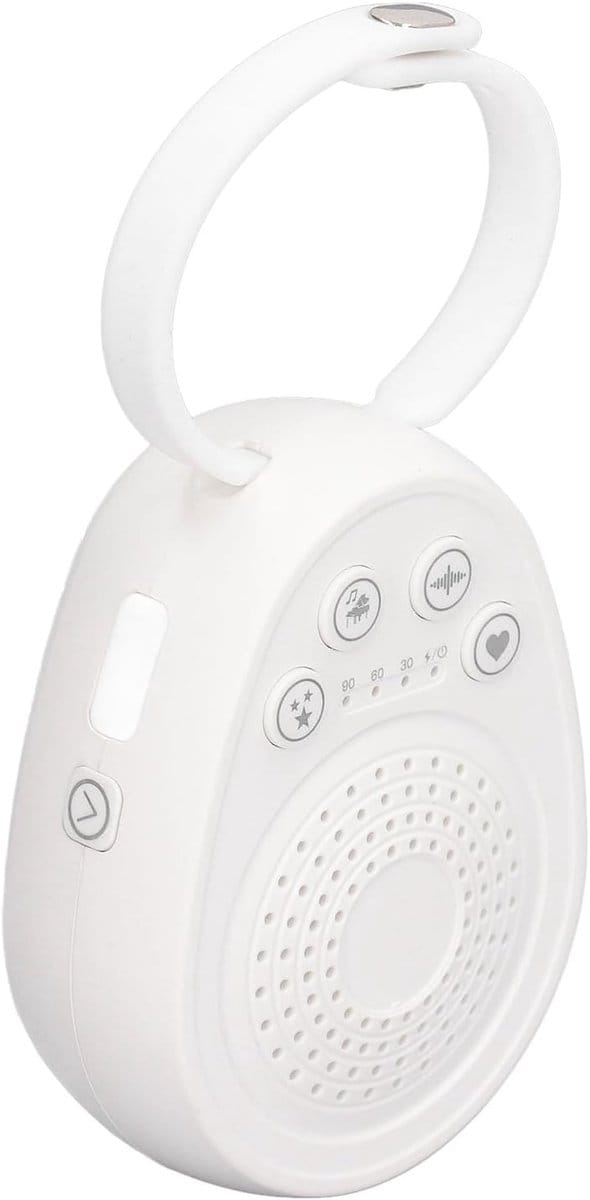 Geluidsmachine - Witte Ruis - Ontspannen Slapen - 20 Geluidsbronnen - 1000 Mah Batterij - Wit