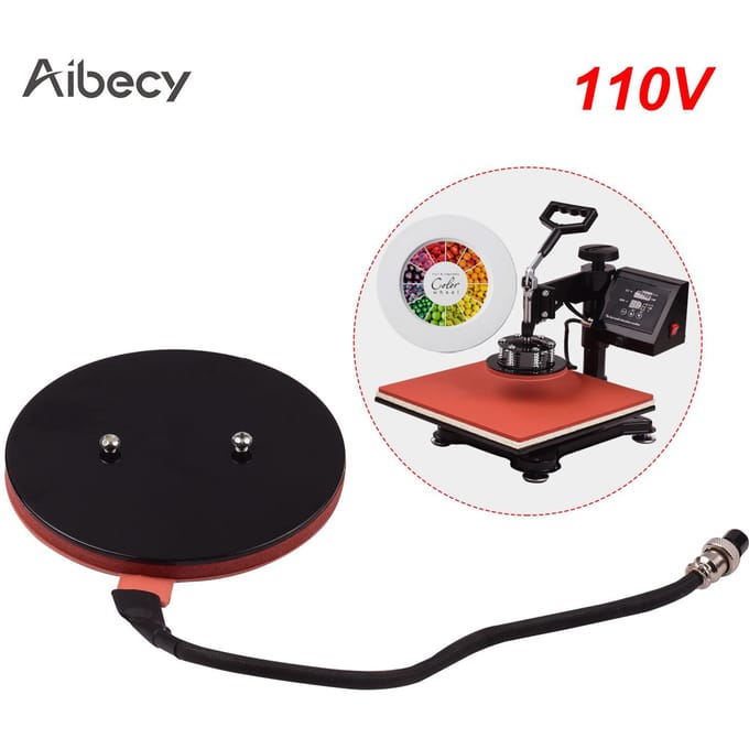 Aibecy Hittepers Plaat Mat Pad Hulpstukken 15.5cm Voor Sublimatie Transfer 110V veelkleurig