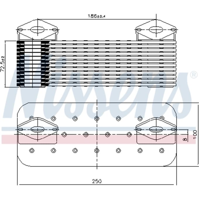 Olie radiator NISSENS 90757