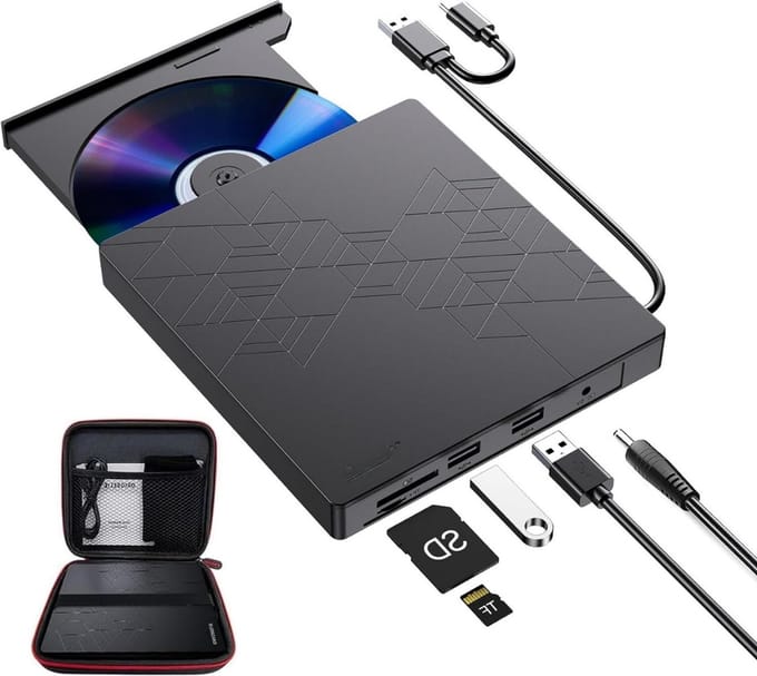 Draagbare Externe DVD Speler voor Laptop - DVD Burner
