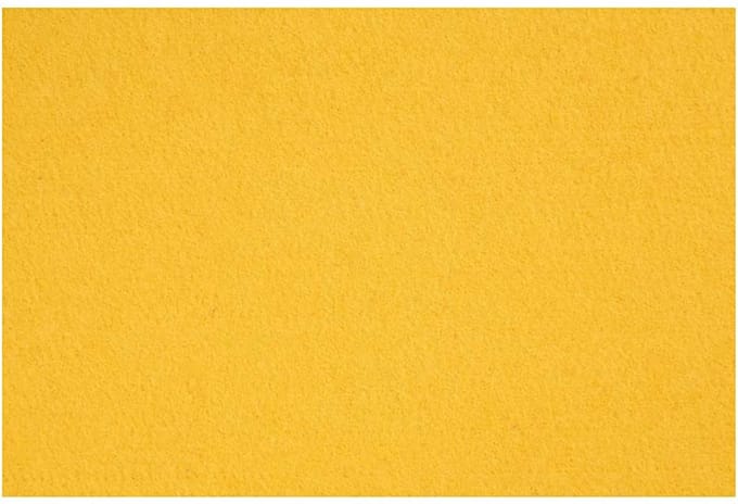 Hobbyvilt, vel 42x60 cm, dikte 3 mm, geel, 1 vel | Hobby vilt