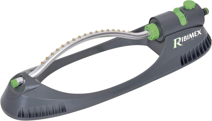 Verstelbare Sprinkler - Oscillerende Sproeier - Gazon Besproeien - 17 Verstelbare Nozzles - 50x18cm - Grijs
