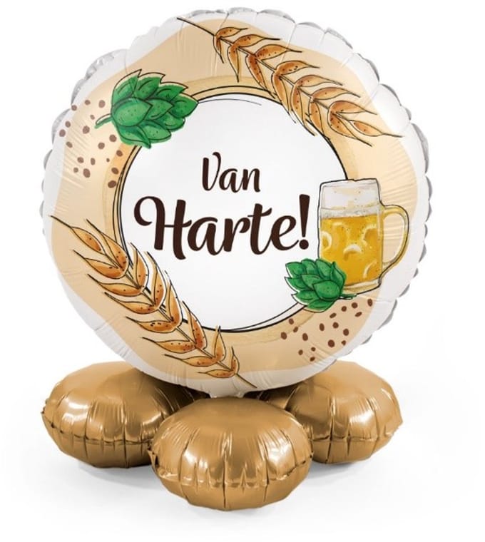 Van Harte! - Bier - Ballonnen set met standaard - Everloon