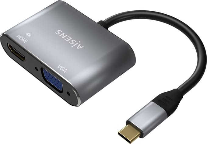 Adapter HDMI naar VGA Aisens A109-0627 Grijs