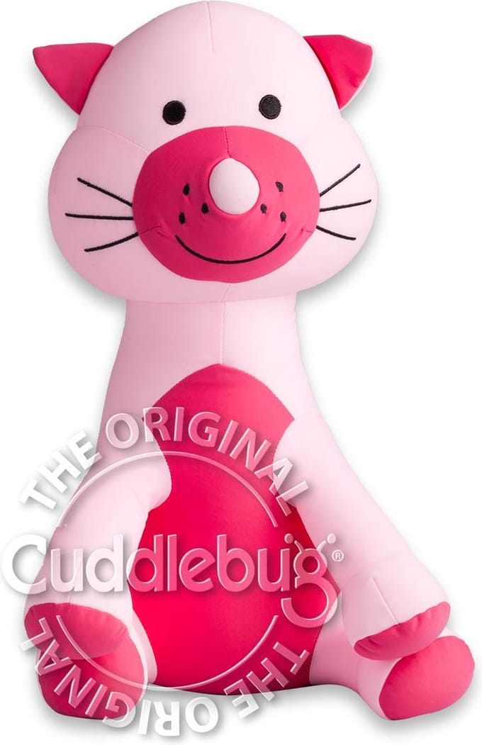 Cuddlebug kussen - Licht Roze Kat - Knuffel - Kinderen - R pet