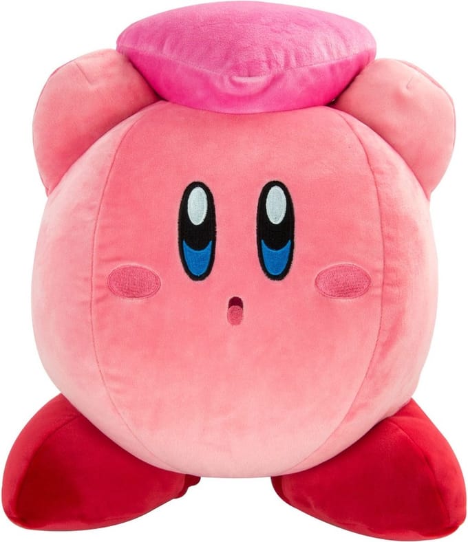 Tomy Club Mocchi-Mocchi-Kirby met Hart Mega Pluche Speelgoed 38cm