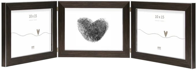 Deknudt Frames fotolijst S41VK3 H3H - bruin - drieluik -  3x 10x15 cm