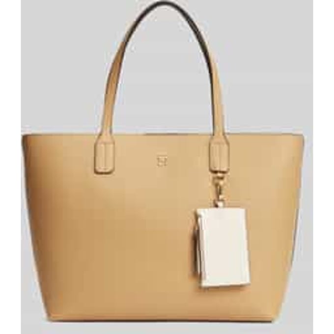 Shopper met ritsvak en hanger voor kleinigheden