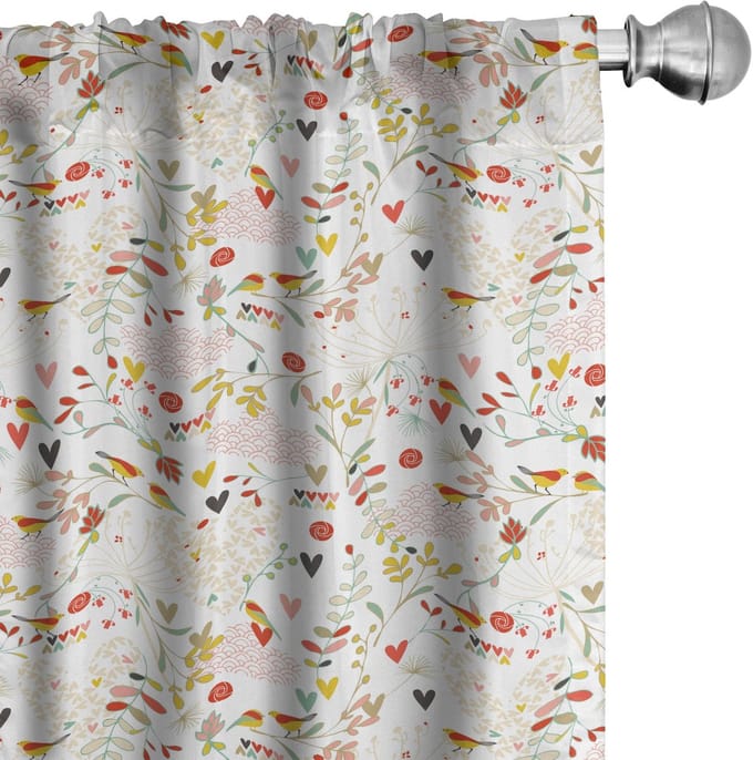 ABAKUHAUS kinderGordijnen – 2x75x175 cm – microvezel, veelkleurig