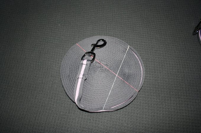 Horze longeerlijn Soft - grijs / lichtroze - 8meter