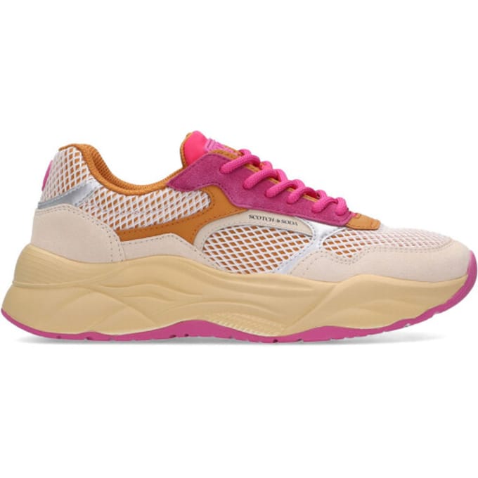 Scotch&Soda dames sneaker Celest 26 mesh beige rose