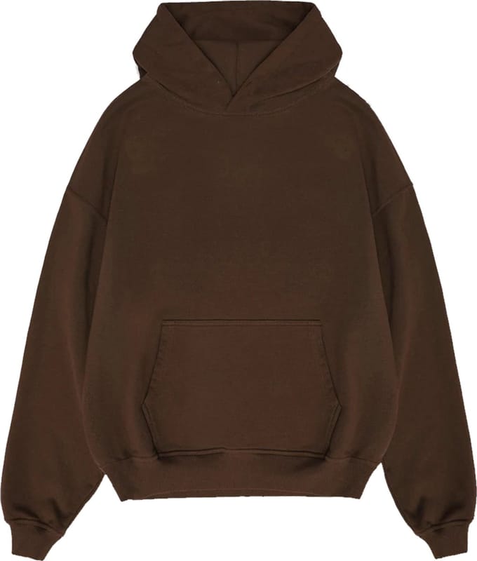 RK BLANK HOODIE COFFEE OVERSIZED