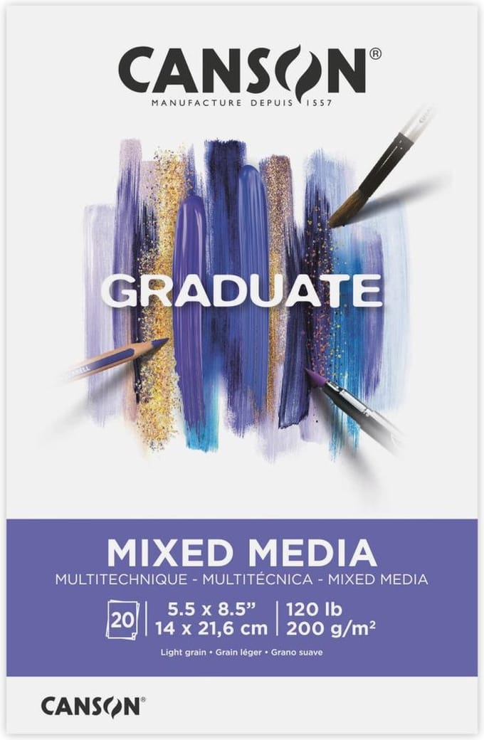 Canson mixed media papierblok - Graduate Series Mixed Media Pad - C525008007